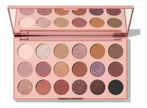 Paleta de colores de sombras de ojos Variada Natural Wonder de 18 W de Morphe