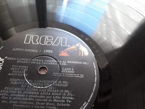 Litto Nebbia - 1992 - Disco Vinilo (Usado)