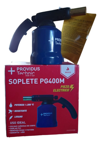 Soplete Para Gas Portátil Con Chispero Prof-400p