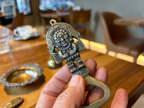Lote Cubiertos De Adorno Bronce Campana Abridor (Usado)