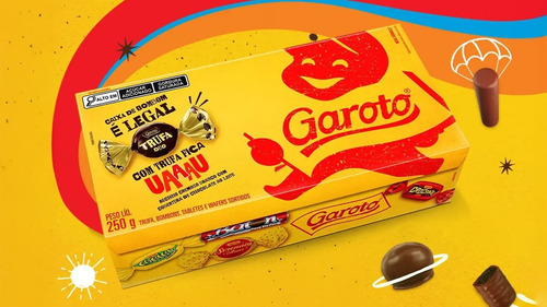 Caixa De Bombons Garoto Sortidos C/ Trufa Duo 250g