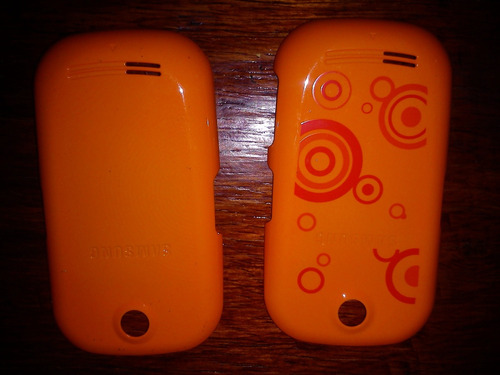 Tapa Samsung S3650 Corby Naranja