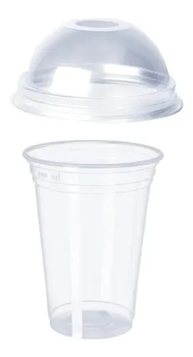 Vaso Con Tapa Hermética 0.44 L Transparente