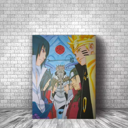 Placa Decorativa Naruto e Sasuke / Anime / Naruto / Desenho