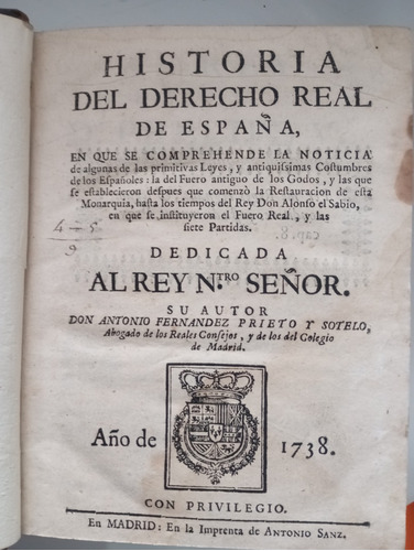Historia Del Derecho Real De España