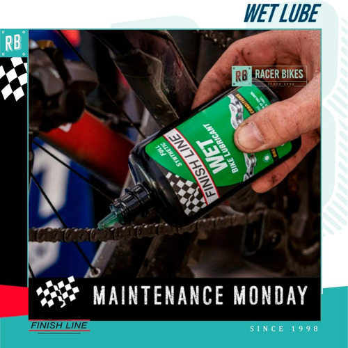 Imagen 4 de 10 de Aceite Lubricante Bicicleta Finish Line Humedo 240ml - Racer Bikes
