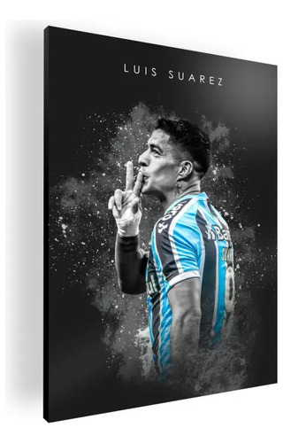 Cuadro  Moderno Decorativo Poster Luis Suarez 42x60 Mdf