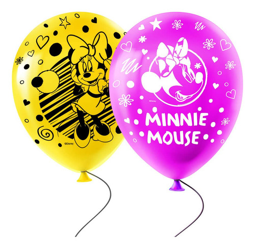 Globos Látex Otero Minnie Mouse Redondo Minnie Mouse 12  Minnie Mouse