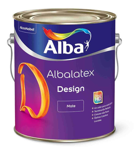 Albalatex Design Colores Latex Interior Mate 4l Alba Rex
