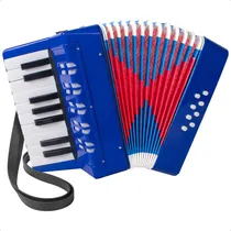 Comprar Acordeon A Piano 17 Teclas 8 Bajos Estudio Niños Correa