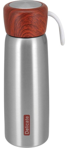 Delicate Garrafa Térmica 500ml Inox Prata Parede Dupla