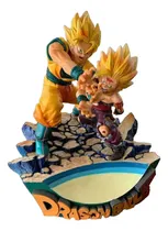 Comprar Figura Goku Y Gohan Pelea Vs Cell Dragon Ball Diorama  18 Cm