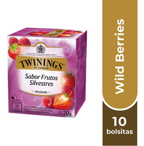 Twinings Té Wild Berries X 10 Bolsitas