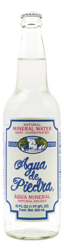 Agua De Piedra Mineral De Manantial Sin Gas 650ml Natural