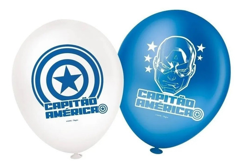 Balão - Bexiga Capitão América - 25 Unidades