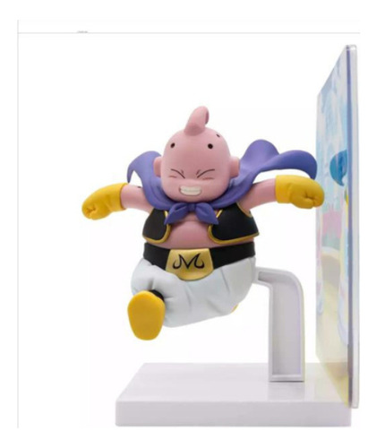 Figura Coleccionable Majin Buu Con Panel Dragon Ball Daima B
