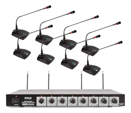 Sistema Microfone Gooseneck Sem Fio ConferĂȘncia Pyle Pro