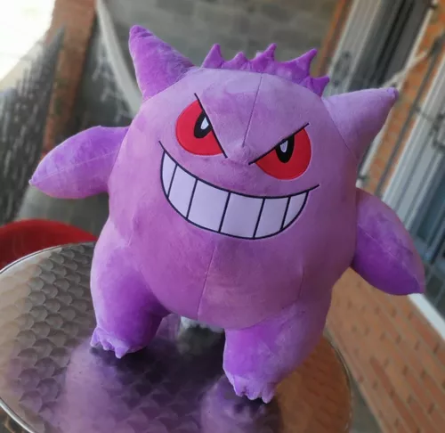 Gengar Mega Shiny Pokémon Fantasma Pelúcia 18x25cm