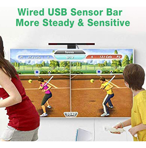 Soonory Usb Wired Wii Sensor Bar, Replacement Infrared Ir Ra