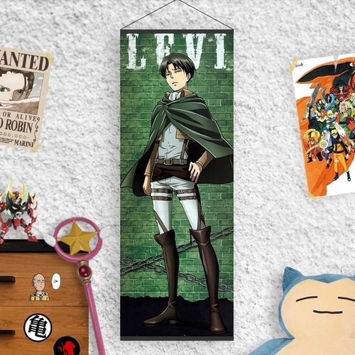 Imagen 3 de 6 de Lona Shingeki No Kyojin Levi Ackerman - Animeras