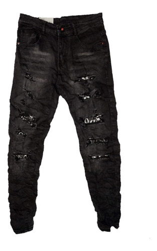 Pantalón De Hombre Jeans Moda Urbana Elásticado 