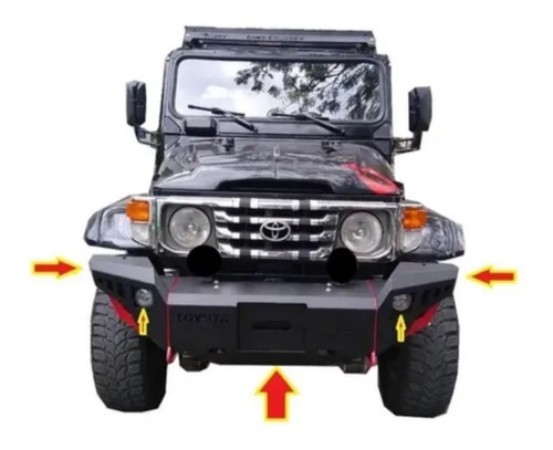 Parachoque Defensa Toyota Fj Y Machito Land Cruiser Todo Año