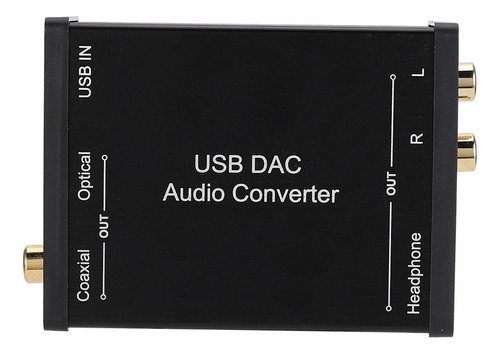 Convertidor De Audio Usb Dac, Tarjeta De Sonido De Audio Usb