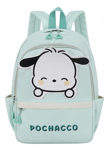 Mochila Para Niños Ligera Y Linda Koromi Cinnamoroll Color Verde Diseño De La Tela Lisa
