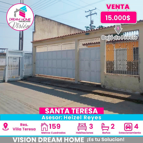 Casa En Venta En La Res. Villa Teresa. Santa Teresa Del Tuy