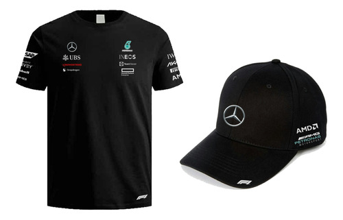 Mercedes  F1 Combo Camiseta Y Gorra 2024