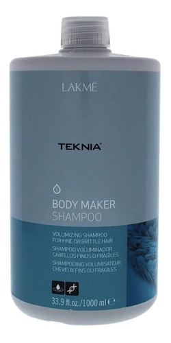 Shampoo Para Volumen Body Maker Teknia Lakme X 1000ml