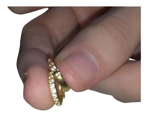 Brinco De Ouro 18 Kilates Com Diamantes