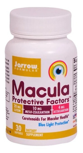 Jarrow Formulas Macula Protective Factors - 30 Softgels