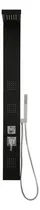 Comprar Columna Ducha Negra 3 Jets Con Masajeadores Con Monocomando