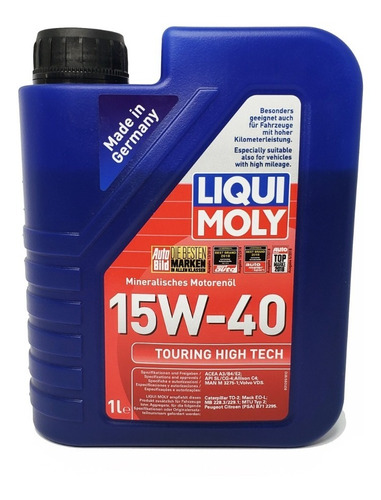 Aceite Motor Liqui Moly 15w40 Touring High Tech 1 Litro