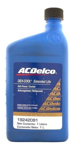 Liquido Refrigerante 1 Lt Dexcool Organico Acdelco