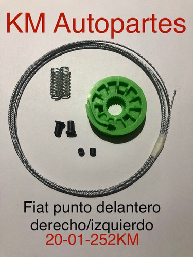 Kit De Reparación Levanta Vidrios Cristales Fiat Punto 