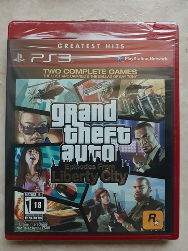 Jogo Ps3 Gta Episodes From Liberty City - Two Complete Games
