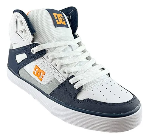 Tenis Blancos Para Hombre Azul Bota Dc Shoes Pure High