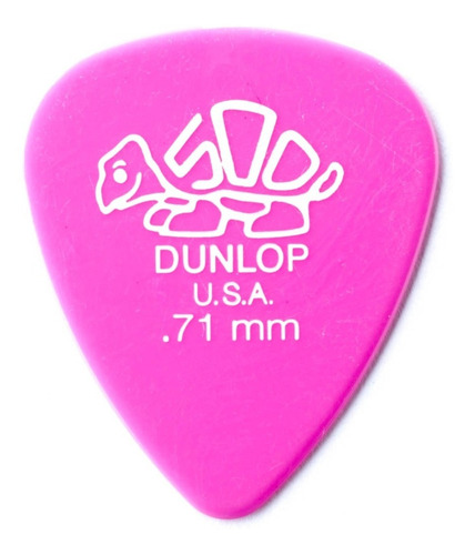 Jim Dunlop 41p 0.71 Delrin 500 Pack 12 Puas Color Rosa Oscuro Tamaño 1.14