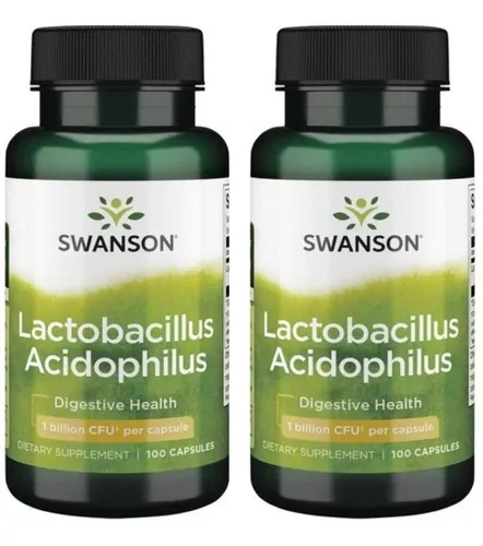 Lactobacillus Acidophilus 100cap 1billon Pack2x Envio Gratis
