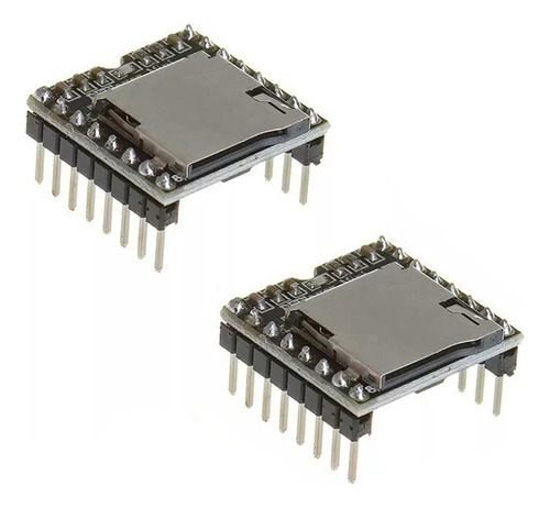 Tecneu 2 Mini Módulo Reproductor Mp3 Dfplayer Micro SD Compatible Con Arduino