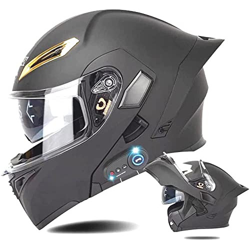 Casco De Moto Bluetooth Abatible, Aprobado Por Dot-ece, Vise