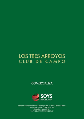 Imagen 14 de 30 de Venta Terreno - La Falda, Club De Campo Los Tres Arroyos