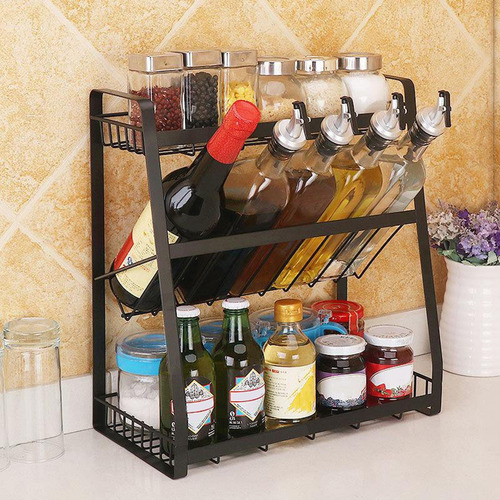 Estante De Especias, Organizador De 3 Niveles Para Estilo1