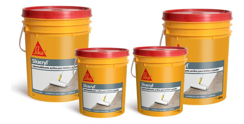 Sikacryl Membrana Liquida Sika 25 + 25 Kgs. Colores.