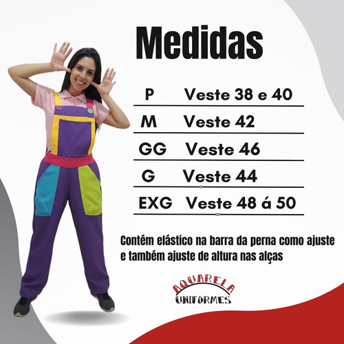 Macacão Para Festas Roxo - Monitor De Buffet Infantil