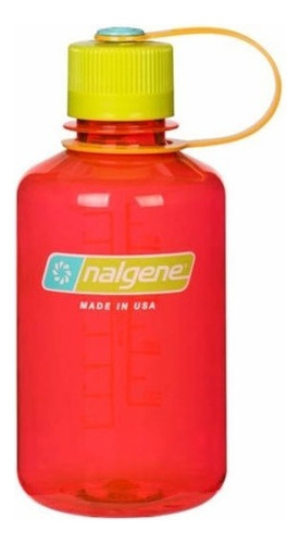 Botella Nalgene Boca Estrecha 500ml Termo Bpa Free Niños Color Pomegranate