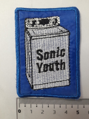 Parche Aplique  Aplicacion Bordado Sonic Youth 5,5x7,6cm.x1