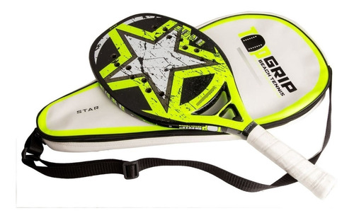 Raquete Beach Tennis De Kevlar E Carbono Top Grip ® Star